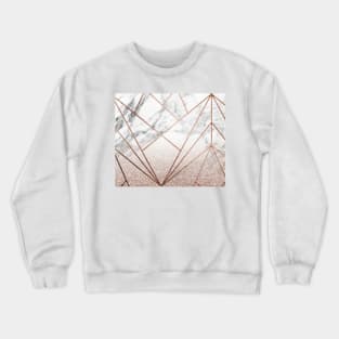 Rose glitter rising geo Crewneck Sweatshirt